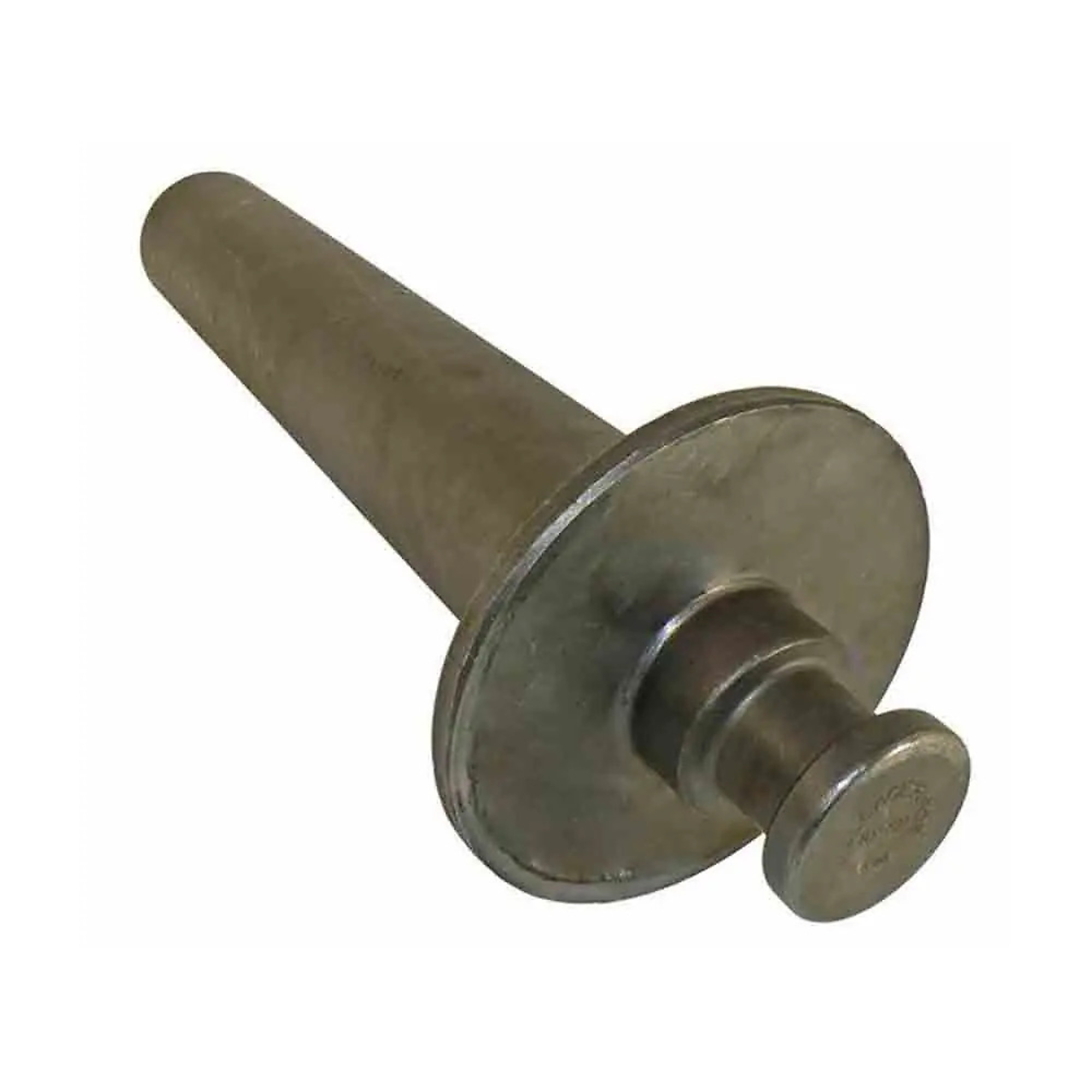 Wallace Forge, Gooseneck Trailer to Kingpin (Fifth Wheel Hitch) Round Tube Adapter, KingPin on a Pipe, 4 Inch Diameter Tube, 22 Inches Long, 2 Inch Kingpin, Model# 2085205